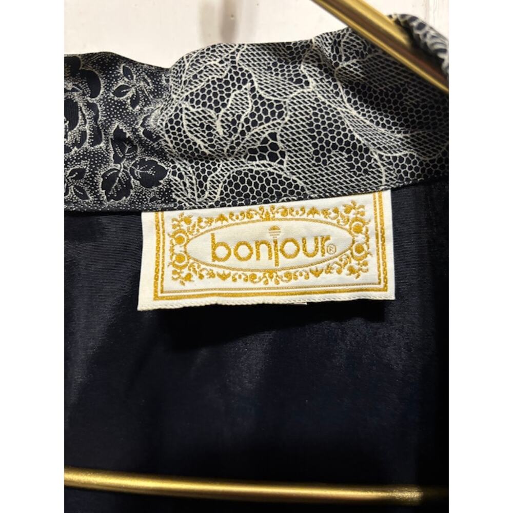 Vintage Bonjour Patchwork Blazer Women’s Medium Floral Geometric Jacket 80s 90s - Picture 3 of 9